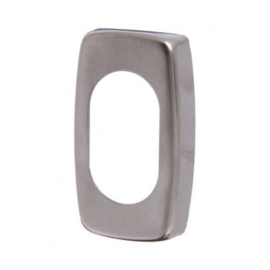 Lockwood Brass Oval Cylinder Escutcheon - Rectangular