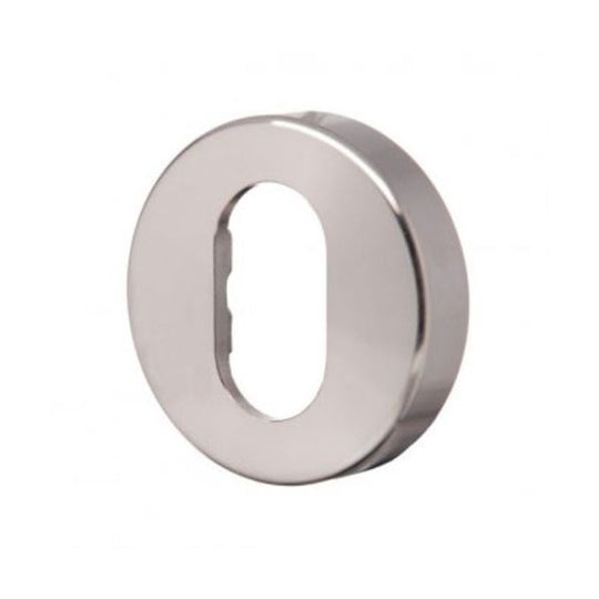 Lockwood Brass Oval Cylinder Escutcheon - Round